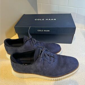 Cole Haan Blue Suede Zerogrand Sneaker Size 9 1/2